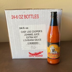 24 Chef Joe Cooper TALLULAH FIRE Johnnie Juice Extra Hot! Hot Sauce (6 oz) Case
