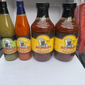 Chef Joe Cooper 2 Hot Sauce (Any flavor), 2 BBQ Sauce Pack